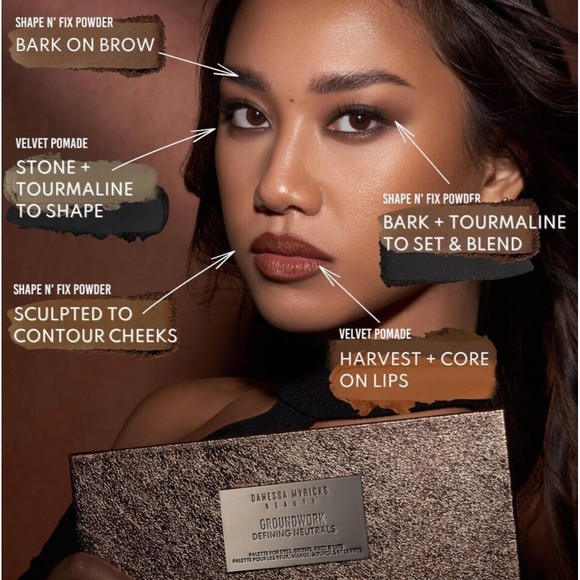 Danessa Myricks Groundwork Defining Neutrals Palette Eyes Brows Face & Lips $99 - Picture 15 of 16